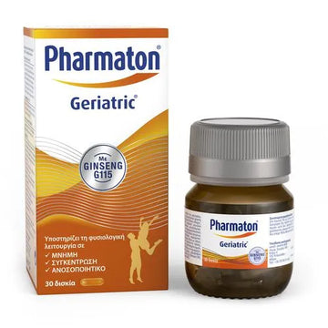 Pharmaton Geriatric 30 Δισκία - Με Ginseng G115 για Μνήμη, Συγκέντρωση & Ανοσοποιητικό